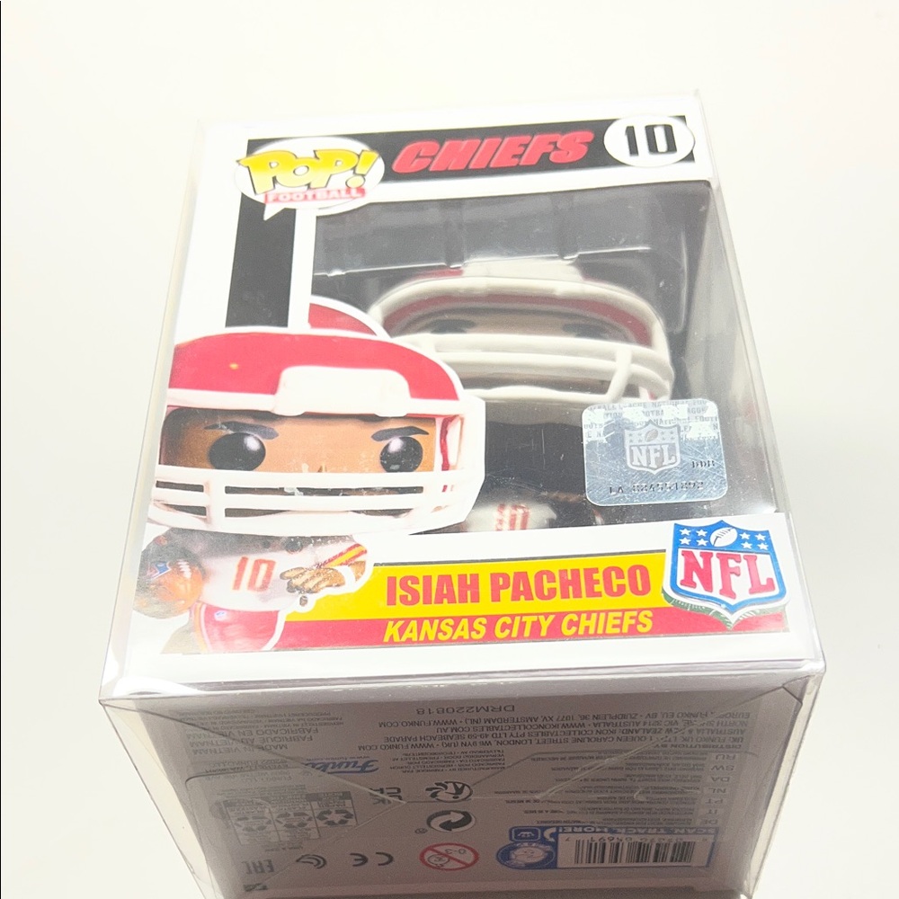 Designed by a local toy store - Isiah Pacheco Funko Pop - Kansas City Chiefs #I0